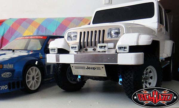 RC4WD Metal Grill CC01 Wrangler installed detail