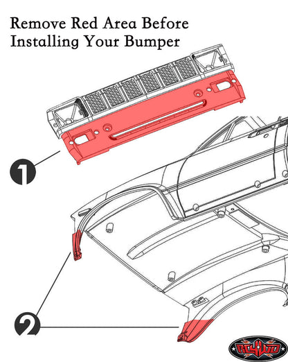 RC4WD Rough Stuff bumper full Trail Finder 2 installed example