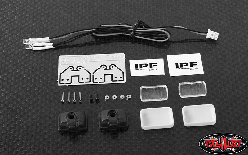 RC4WD Square IPF LED installed bumper example