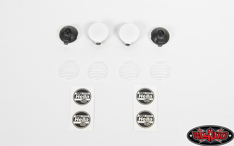 RC4WD 1/10 Hella Style Lights with Covers set of four