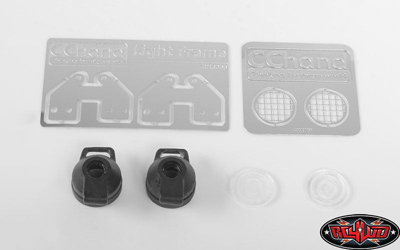 RC4WD Work Lights stainless and ABS detail