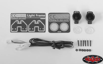 RC4WD Work Lights mounting plate detail