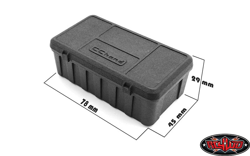 RC4WD 1/10 Heavy Duty Cargo Box mounted on scale crawler