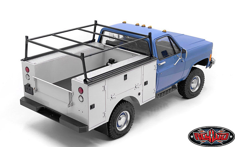 RC4WD K10 Utility Bed with optional rack installed