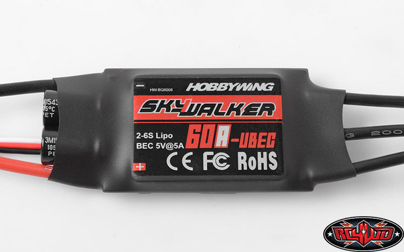 RC4WD Earth Digger 4200XL High Voltage Brushless ESC wiring detail