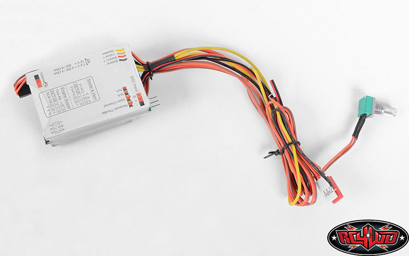 RC4WD Semi Truck Sound Unit speaker and wiring detail