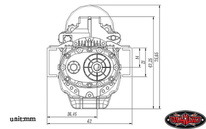 RC4WD EcoDrive CVT installed transmission example