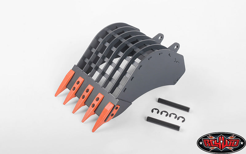 RC4WD Skeleton Bucket Earth Digger 360L installed detail