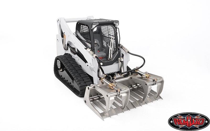 RC4WD R350 grapple installed on compact track loader