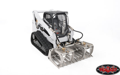 RC4WD R350 grapple installed on compact track loader