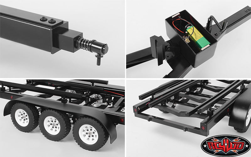 RC4WD BigDog boat trailer lights and rear ramp detail