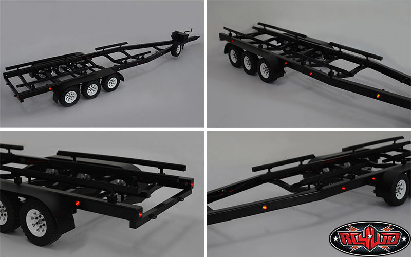 RC4WD BigDog triple axle scale boat trailer side detail