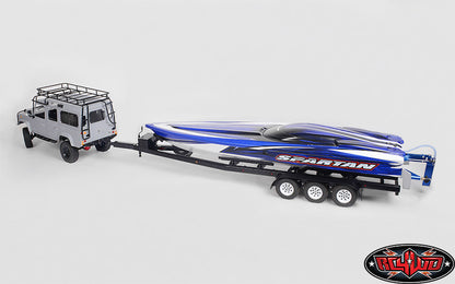 RC4WD BigDog boat trailer towing example with Land Rover