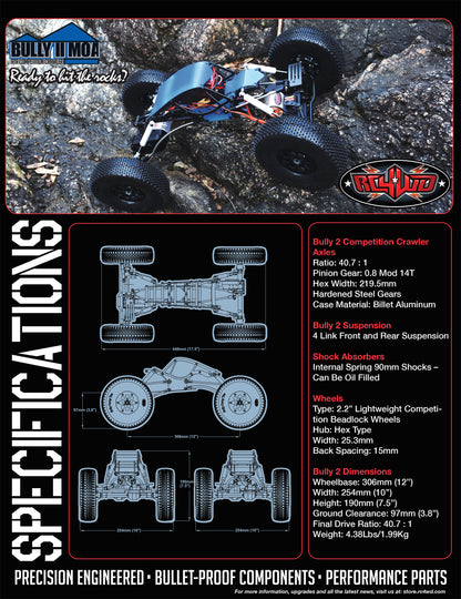 RC4WD Bully II MOA RTR specifications and chassis overview