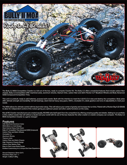 RC4WD Bully II MOA RTR competition crawler overview