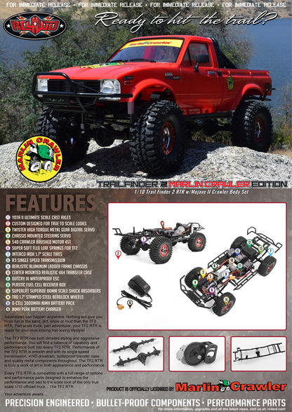 RC4WD Marlin Crawler Trail Finder 2 RTR Mojave II overview