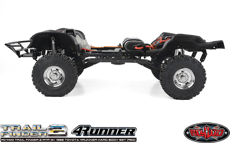 RC4WD Trail Finder 2 1985 Toyota 4Runner Red chassis side view
