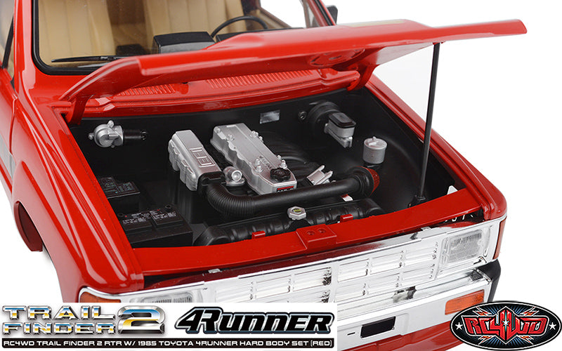 RC4WD Trail Finder 2 1985 Toyota 4Runner Red front view