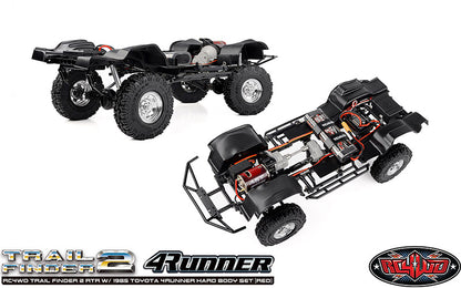 RC4WD Trail Finder 2 1985 Toyota 4Runner Red chassis overview