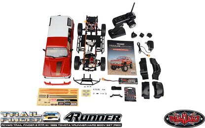 RC4WD Trail Finder 2 1985 Toyota 4Runner Red detailed interior