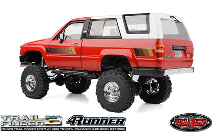 RC4WD Trail Finder 2 1985 Toyota 4Runner Red body side view