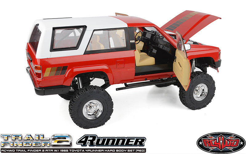 RC4WD Trail Finder 2 1985 Toyota 4Runner Red complete RTR view