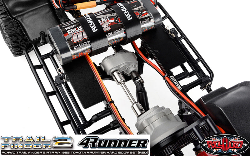 RC4WD Trail Finder 2 1985 Toyota 4Runner Red Hammer transfer case detail