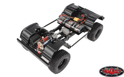 RC4WD Gelande II Defender D90 Grey complete chassis detail