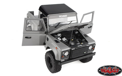 RC4WD Defender D90 Grey scale body detail