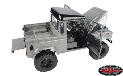 RC4WD Defender D90 Grey detailed body view