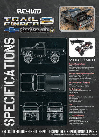 RC4WD Chevrolet K10 Scottsdale Black official detail
