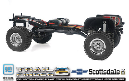 RC4WD Trail Finder 2 K10 Scottsdale Black LWB chassis side view