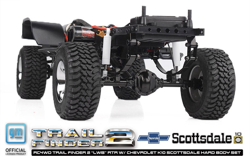 RC4WD Trail Finder 2 K10 Scottsdale Black K44 axle and suspension detail