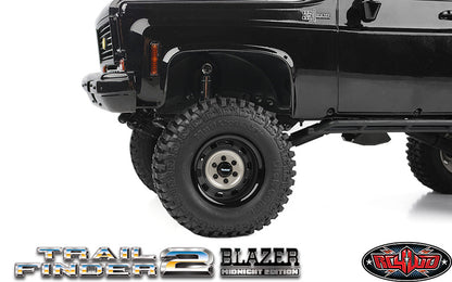 RC4WD Trail Finder 2 Blazer Midnight Edition wheel and body detail