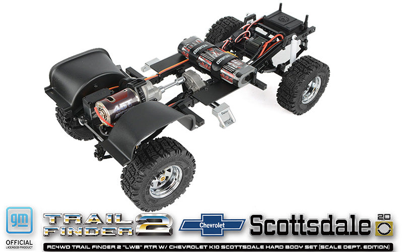RC4WD Trail Finder 2 K10 Scottsdale Scale Dept Edition chassis top view