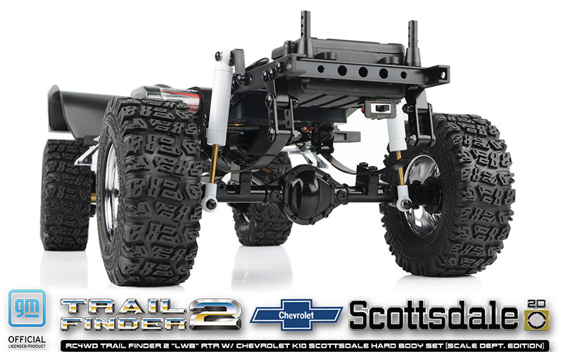 RC4WD Trail Finder 2 K10 Scottsdale Scale Dept Edition rear axle and suspension