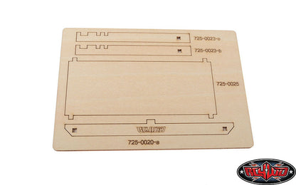 RC4WD 1/10 Wood Garage Shelves assembled