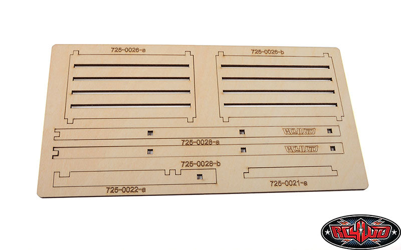 RC4WD Scale Garage shelves and bench display
