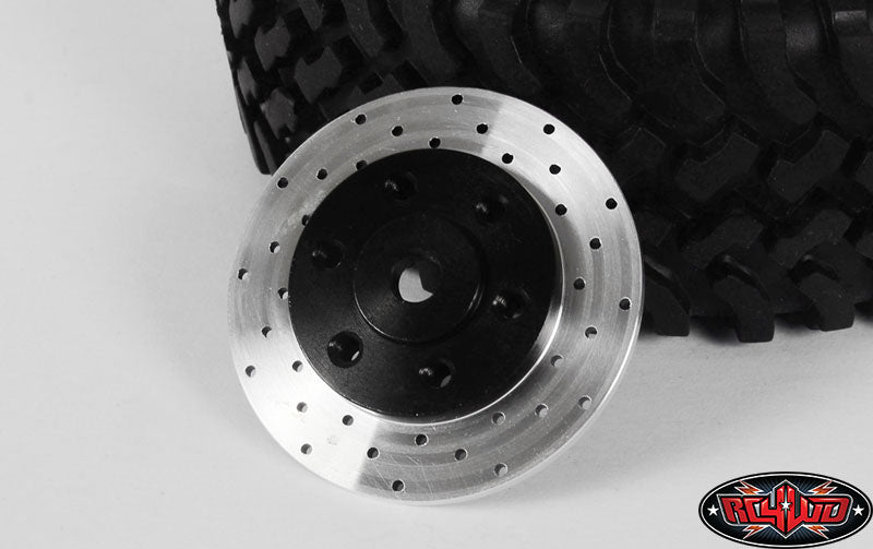 RC4WD 6 Lug Steel Wheel Hex Hub with Brake Rotor installed detail