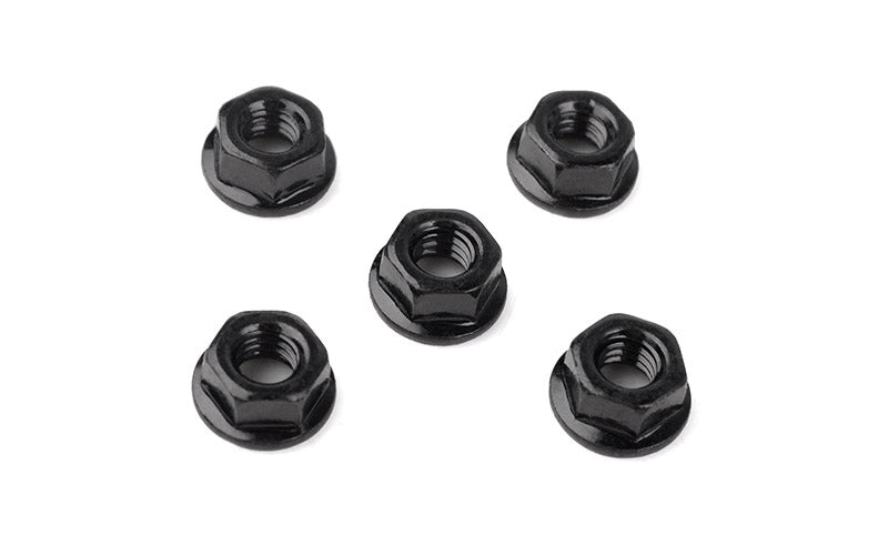 M4 Low Profile Flanged Lock Nut (Black)