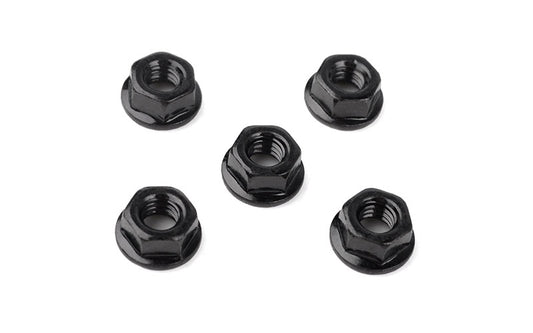 M4 Low Profile Flanged Lock Nut (Black)