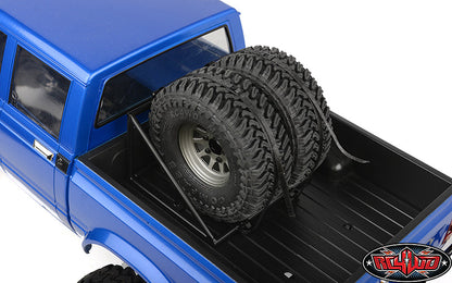 RC4WD Bed Mounted Tire Carrier complete installed example