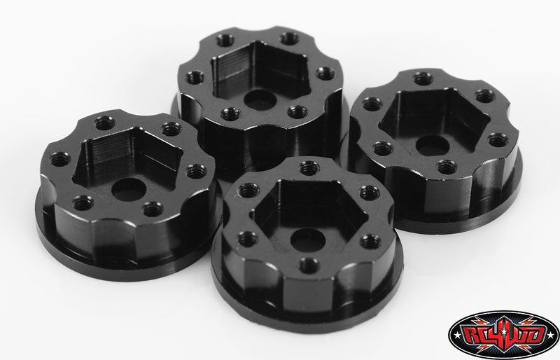 RC4WD 6 Lug Steel Wheel Hex Hub +3 Offset installed detail