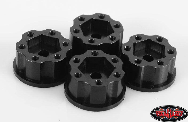 RC4WD 6 Lug Steel Wheel Hex Hub +6 Offset installed detail