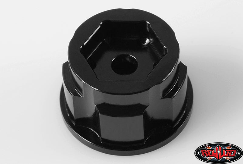 RC4WD 5 Lug +9 Offset Hub installed detail