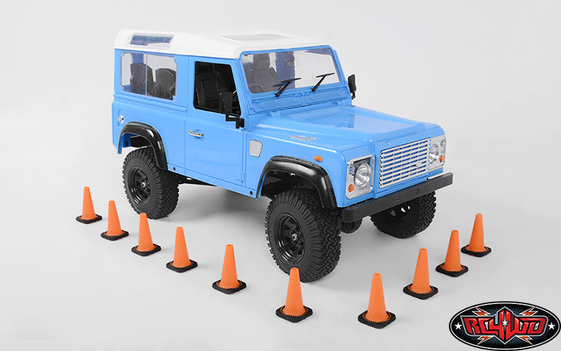 RC4WD 1/10 Traffic Cones installed with Gelande II D90 example