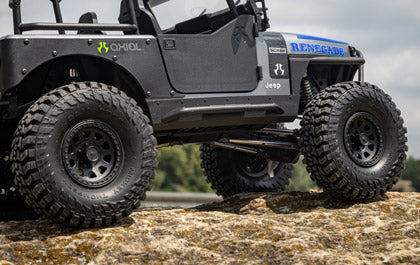 Axial SCX10 III Jeep CJ-7 Blue with Mickey Thompson Baja Boss tires