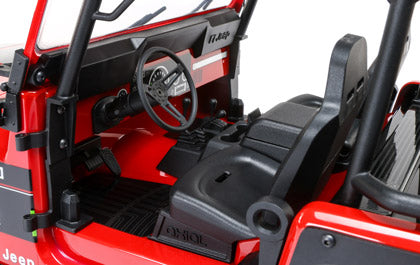 Axial SCX10 III Jeep CJ-7 full scale interior and opening console