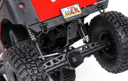 Axial SCX10 III Jeep CJ-7 rear axle and aluminum coil-over shocks