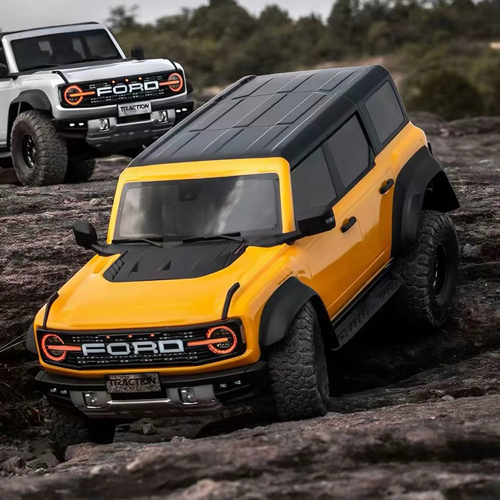 White and yellow Bronco Raptors outdoor